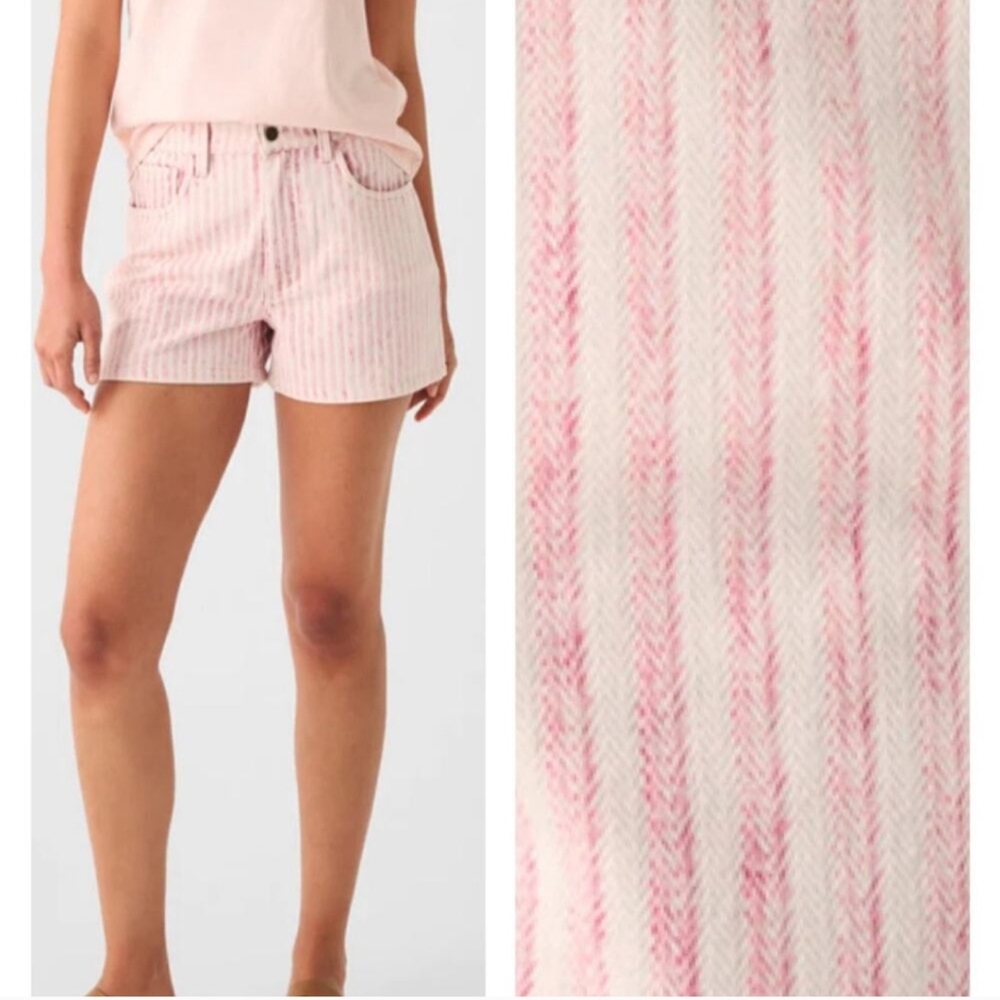 Pink Striped Women's Shorts